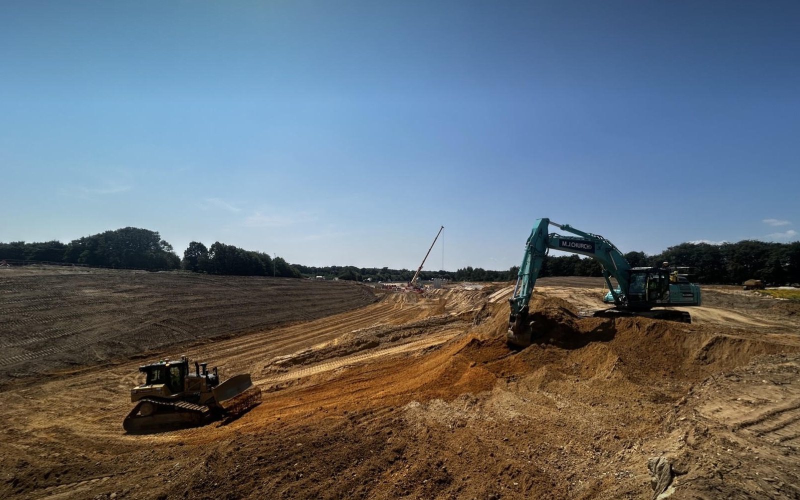 Major earthworks operations on the A47 project for Skanska