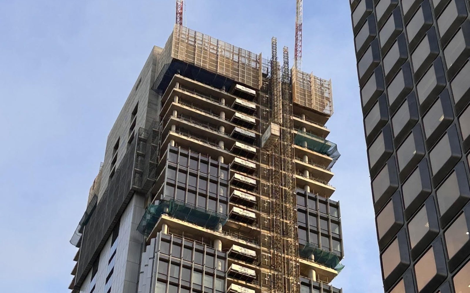 Victoria Cross tower under construction in North Sydney